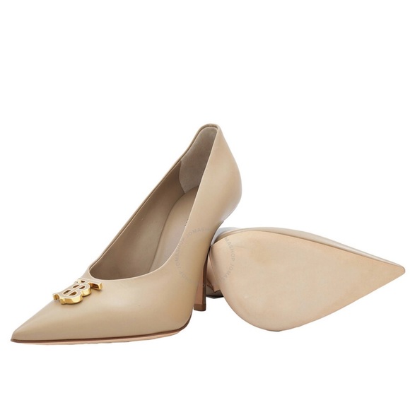 BURBERRY
Ezra 100 Monogram Motif Leather Pumps, Brand Size 40 - Picture 2 of 4
